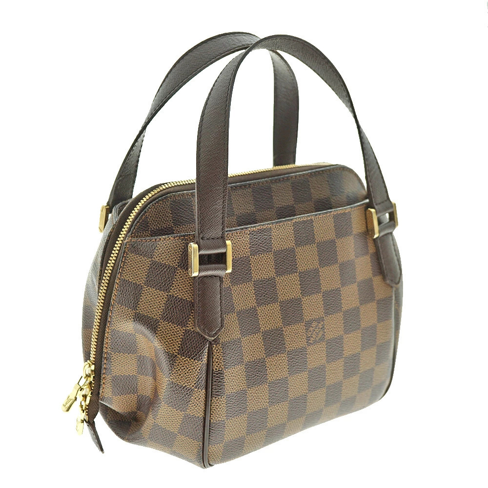 LOUIS VUITTON Belem Handbag Brown Damier Canvas